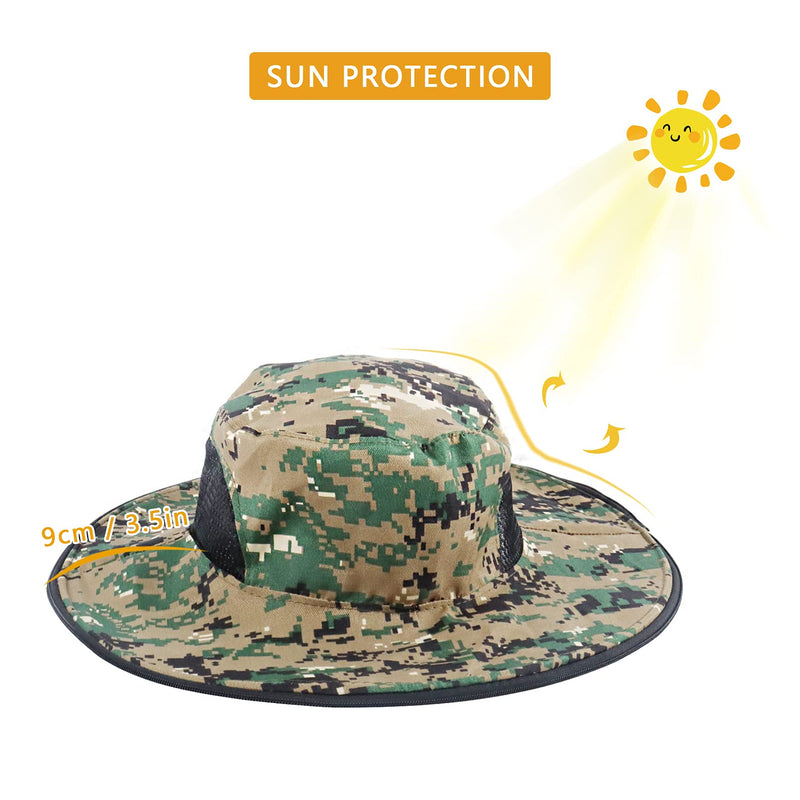 Mosquito Hat with Removable Netting Midge Mosquito Head Net Hat Face Neck Protection Head Cover for Beekeeper Hiking Fishing Camping, Green - BeesActive Australia