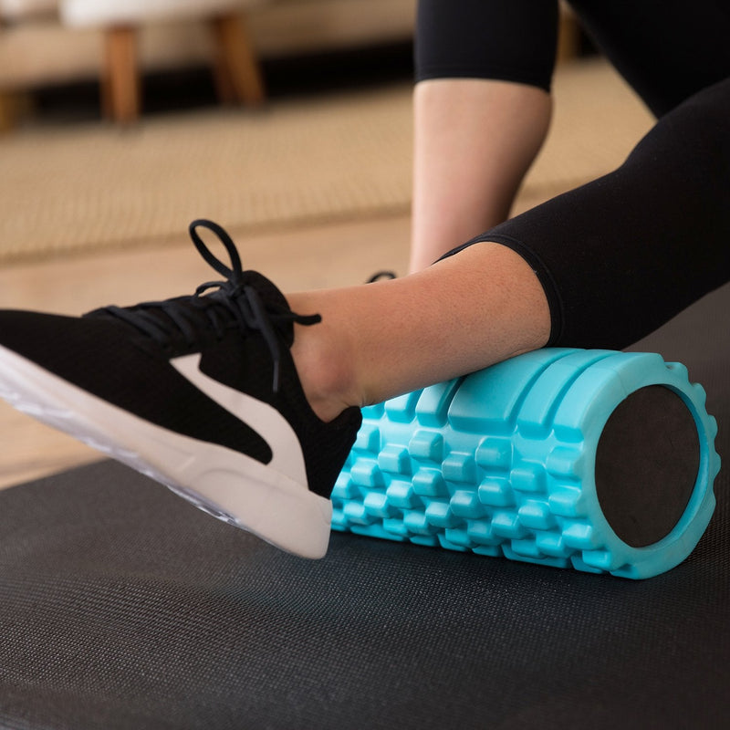 321 STRONG Foam Roller - Medium Density Deep Tissue Massager for Muscle Massage and Myofascial Trigger Point Release, with 4K eBook Aqua - BeesActive Australia