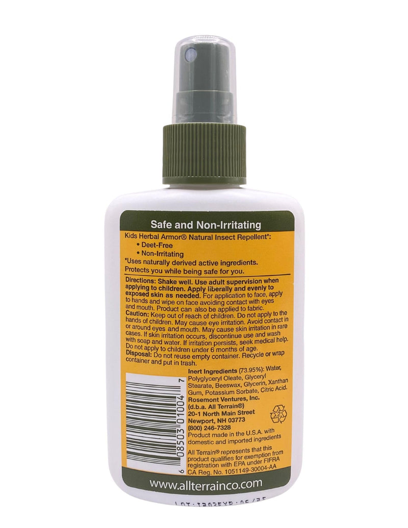 All Terrain Kids Herbal Armor Natural DEET-Free Insect Repellant, Pump Spray Kids Insect Repellent - BeesActive Australia