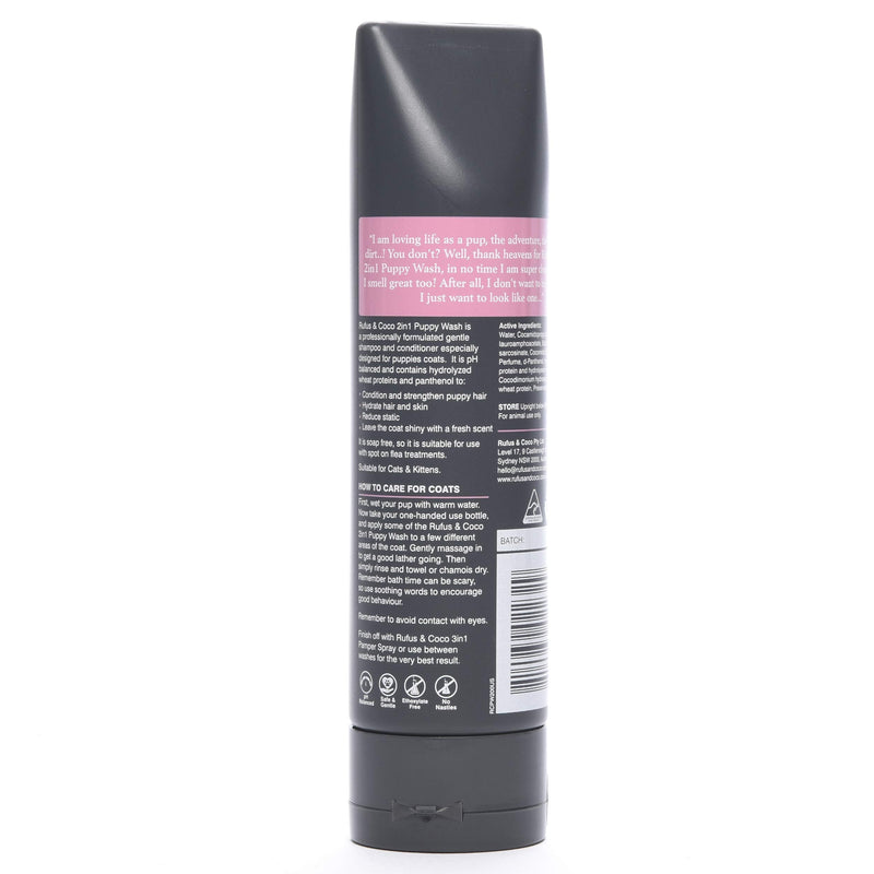 Rufus & Coco New Natural Dog and Puppy Shampoo and Conditioner | Sulfate & Paraben Free | pH Balanced, Hypoallergenic Fresh Fragrance | Safe for Cats and Dogs Puppies - BeesActive Australia