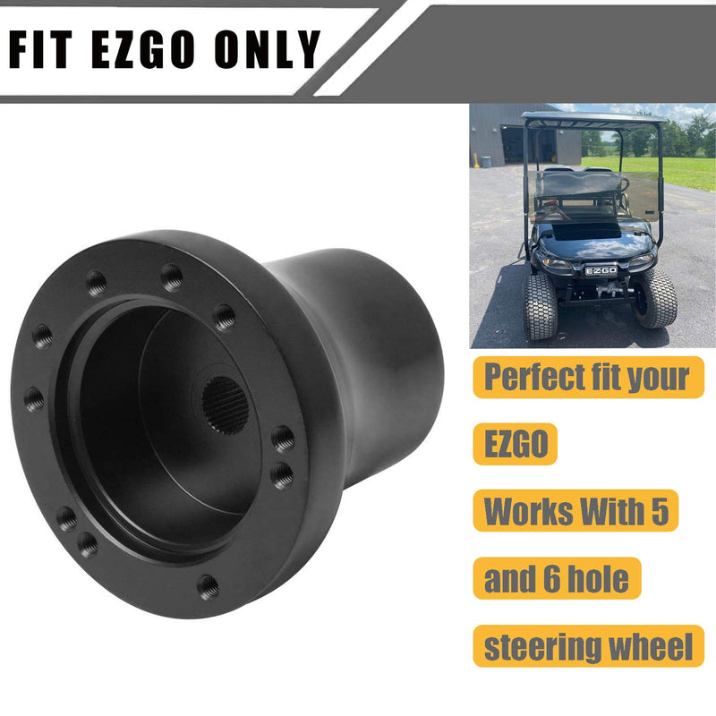 LEAPGO Golf Cart Steering Wheel or Adapter for Golf Cart Club Car DS and Club Car Precedent EZGO Yamaha Golf Carts Black EZGO TXT&RXV Adapter - BeesActive Australia