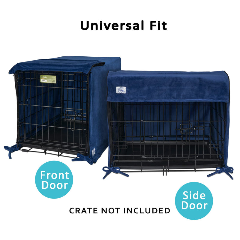 Pet Dreams Breathable Crate Cover - Dog Crate Cover for Single Door or Double Door Wire Dog Crate, Eco Friendly Dog Kennel Cover, Non Toxic Washable Cover Ivory Double Door 24-Inch - BeesActive Australia