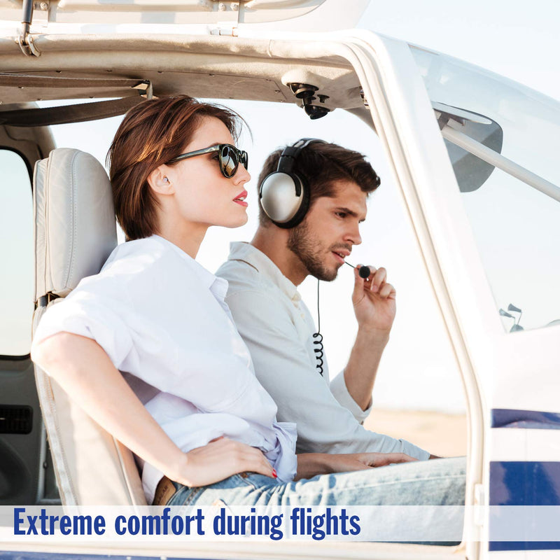 Mack's Flightguard Airplane Pressure Relief Earplugs - 26dB NRR - Comfortable, Safe, Travel Ear Plugs - BeesActive Australia