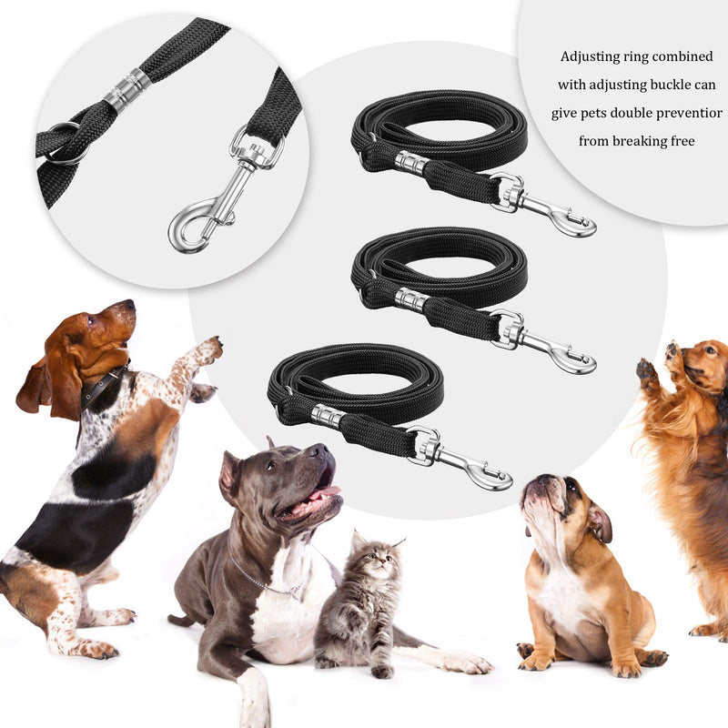 9 Pieces Pet Grooming Loops Nylon Restraint Noose Adjustable Fixed Dog Cat Safety Rope for Pet Grooming Table Bathtub Black - BeesActive Australia