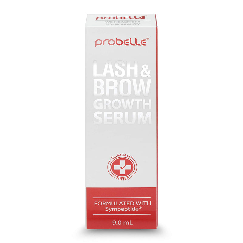 Probelle Lash & Brow Growth Serum, Eyelash Enhancer and Eyebrow Formula with Sympeptite Bioactive Peptide Blend, 9 mL - BeesActive Australia