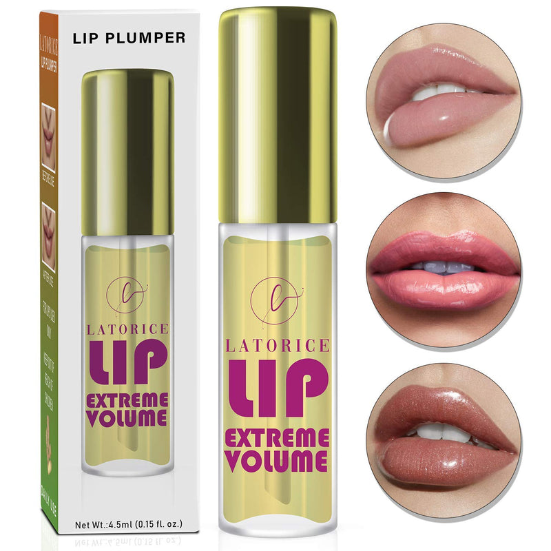 Latorice Lip Plumper, Natural Lip Enhancer Lip Gloss for Fuller & Hydrated Beauty Lips (Strong) - BeesActive Australia