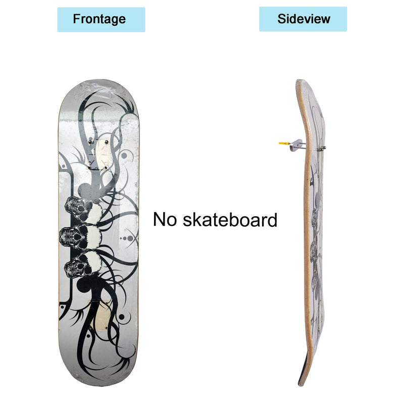YYST Skateboard Floating Deck Display Skateboard Floating Wall Mount Long Board Wall Hanger- Patent Pending - Type A 1 - BeesActive Australia