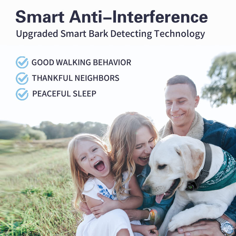 No Bark Collars for Dogs,Bark Collar for Large Medium Small Dogs,Barking Collar,Rechargeable Vibrating Bark Collar with 5 Adjustable Sensitivity Beep Vibration,for 8-150 lbs Dogs,Black - BeesActive Australia