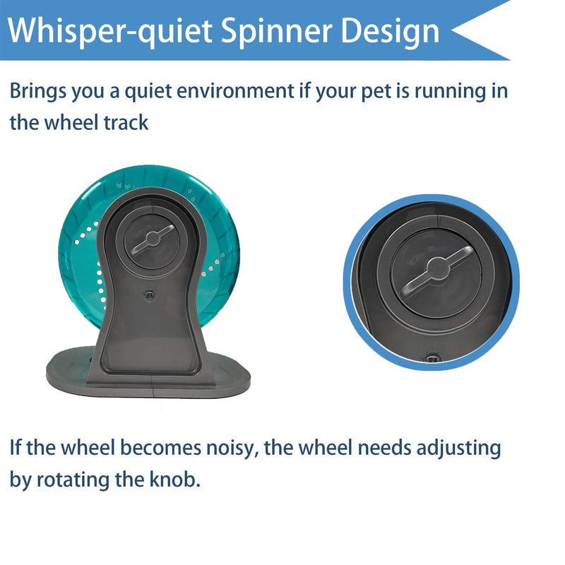 Petest Hamster Exercise Wheel, Silent Spinner Running Wheels for Small Animal, Hamster, Gerbils and Mice, Diameter 6.7 inch / 8.3 inch, Multiple Colors Available Green - BeesActive Australia