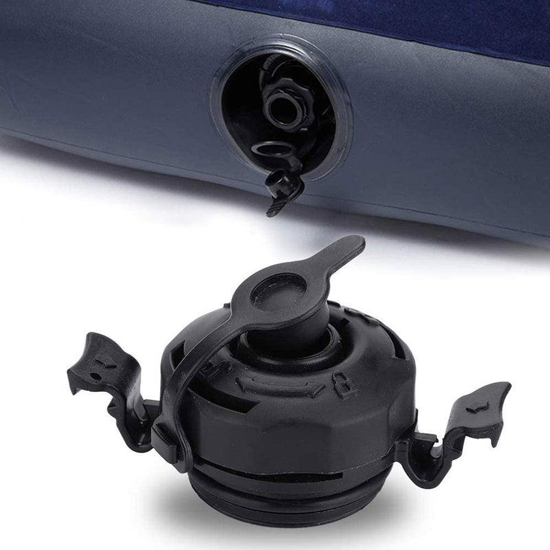WHYHKJ 3 in 1 Inflatable Valve Cap Black Plastic Kayak Raft Secure Air Protection Valve Cap for Intex Inflatable Mattress Inflatable Boat - BeesActive Australia