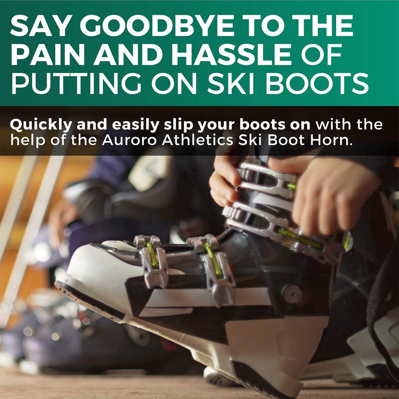 Ski Boot Horn - Tallest Ski Boot Horn, Shoe Horn for Ski and Snowboard Boots, Fits All Ski Boots, Reduces Foot and Ankle Pain, Helps Insert Boot Liners, Great for Skiers of All Ages - BeesActive Australia