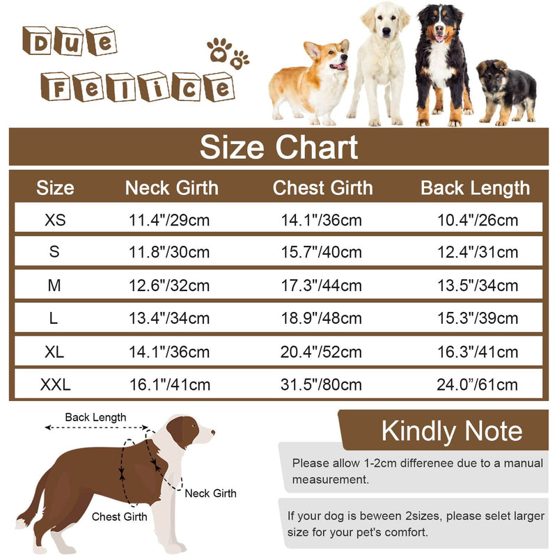 Due Felice Dog Surgery Recovery Suit Pet Onesie After Surgery Wear Pet E-Collar Alternative for Female Male Dog X-Large Leopard Print - BeesActive Australia