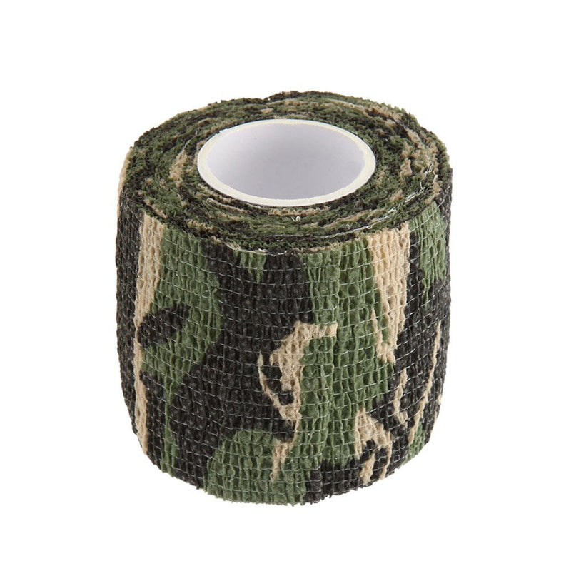 SEADESKY Uning Self-Adhesive Protective Camouflage Tape Wrap 5CM x 4.5M Tactical Camo Form Multi-Functional Non-Woven Fabric Stealth Tape Stretch Bandage for Outdoor Military Hunting Camouflage 1 - BeesActive Australia