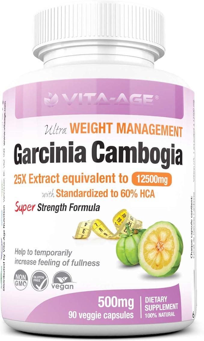 VITA-AGE [3 pieces] Garcinia Cambogia 25X Extract Garcinia Cambogia 12500mg, slim body (1 capsule/90 tablets 2-3 times a day) - BeesActive Australia
