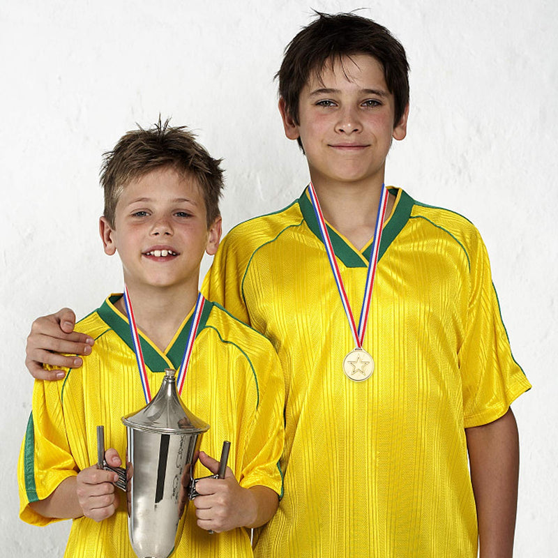 100 Packs Children's Gold Plastic Winner Medals Kids Golden Winner Awards Medals - BeesActive Australia