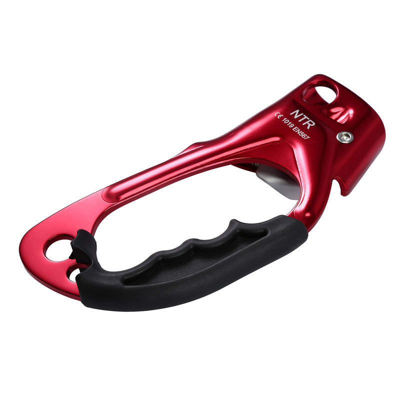 WILDKEN Climbing Hand Ascender Outdoor Mountaineering Tree Arborist Climbing Rappelling Equip Hand Ascender for 8-12MM Rope Left Right Hand Ascender Red 2 - Left - BeesActive Australia