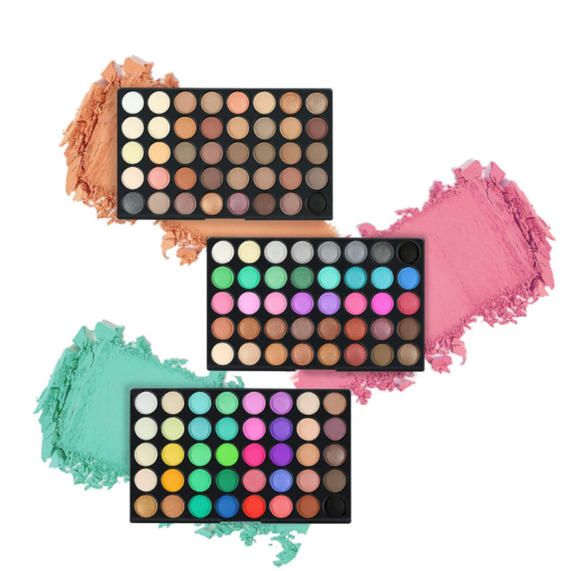 FantasyDay Pro 120 Colors Shimmer and Matte Eyeshadow Makeup Palette Cosmetic Contouring Kit #4 - Ideal for Professional and Daily Use - BeesActive Australia