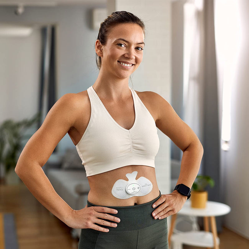 Easy@home Wireless Tens Unit Self Stick Carbon Electrode Pads, 4 Pack 6.5" x 3" Reusable Pads- Non Irritating Design - BeesActive Australia