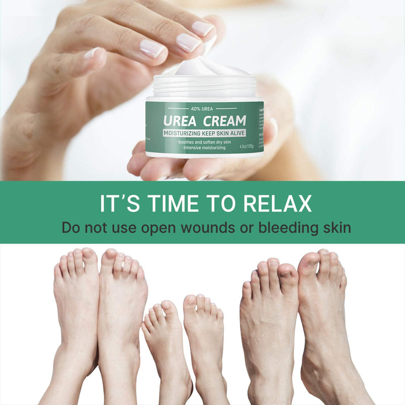 Urea Cream 40 Percent for Feet - Foot Cream for Dry Cracked Feet, Cracked Heel Repair, Elbows, Feet, Nails Edge, Hands, Exfoliates Dead Skin and Callus, Intensive Moisturizes & Softens Skin - BeesActive Australia