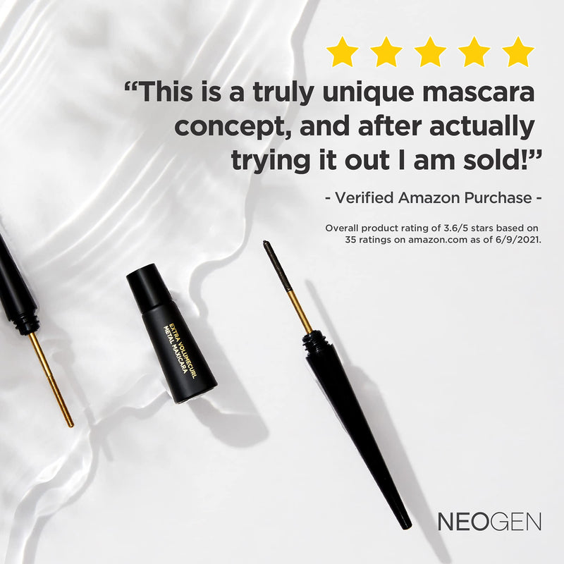 DERMALOGY BY NEOGENLAB EXTRA VOLUME CURL METAL MASCARA I EYE LINER I EYELASH CURLER BLACK - BeesActive Australia