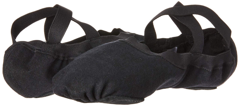 [AUSTRALIA] - Bloch Men's Dance Synchrony Split Sole Stretch Canvas Ballet Slipper/Shoe, Black, 6.5 B US 