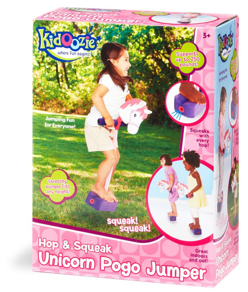 [AUSTRALIA] - Kidoozie Foam Unicorn Pogo Jumper – Fun and Safe Play – Encourages an Active Lifestyle – Makes Squeaky Sounds – For All Sizes, 250 Pound Capacity 