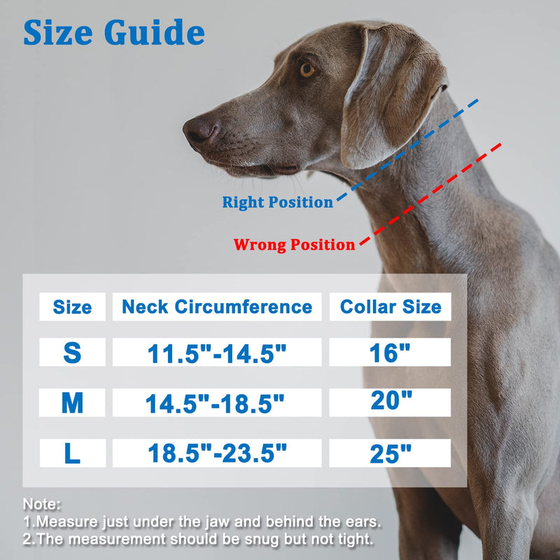 Martingale Collar for Dogs, No Pull Dog Collar for Small Medium Large Dogs, Dog Walking Collar for Pulling, Anti Pull Dog Martingale Training Collars with Buckle Medium,2.5mm,20-Inch,14.5-18.5"Neck Black - BeesActive Australia