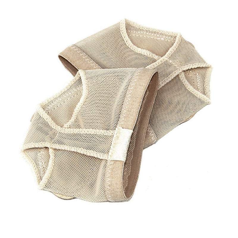 Healifty 3 Pairs Ballet Dance Thong Belly Dance Toe Pad Metatarsal Pads Ball of Foot Forefoot Cushion Covers - Size L (Beige) - BeesActive Australia