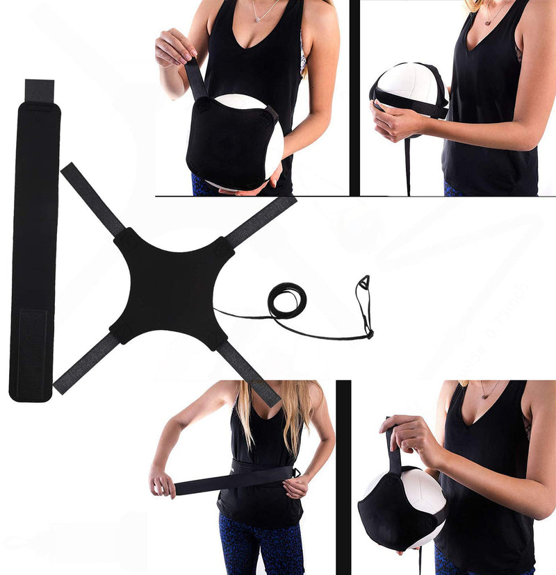 FSXTMMM Volleyball Training Aid Equipment, Single Solo Practice, Practice Overhand Serve, Spike, Arm Swings, Hitting, Outdoor Training for Serving and Arm Swing Serve Trainer for Beginners black - BeesActive Australia