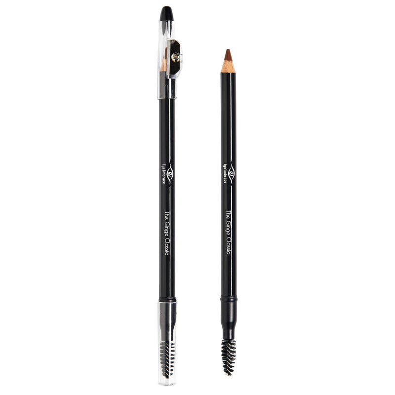 Eye Embrace The Ginge Classic: Auburn Red Wooden Eyebrow Pencil – Waterproof, Double-Ended Pencil with Sharpener & Spoolie Brush, Cruelty-Free - BeesActive Australia