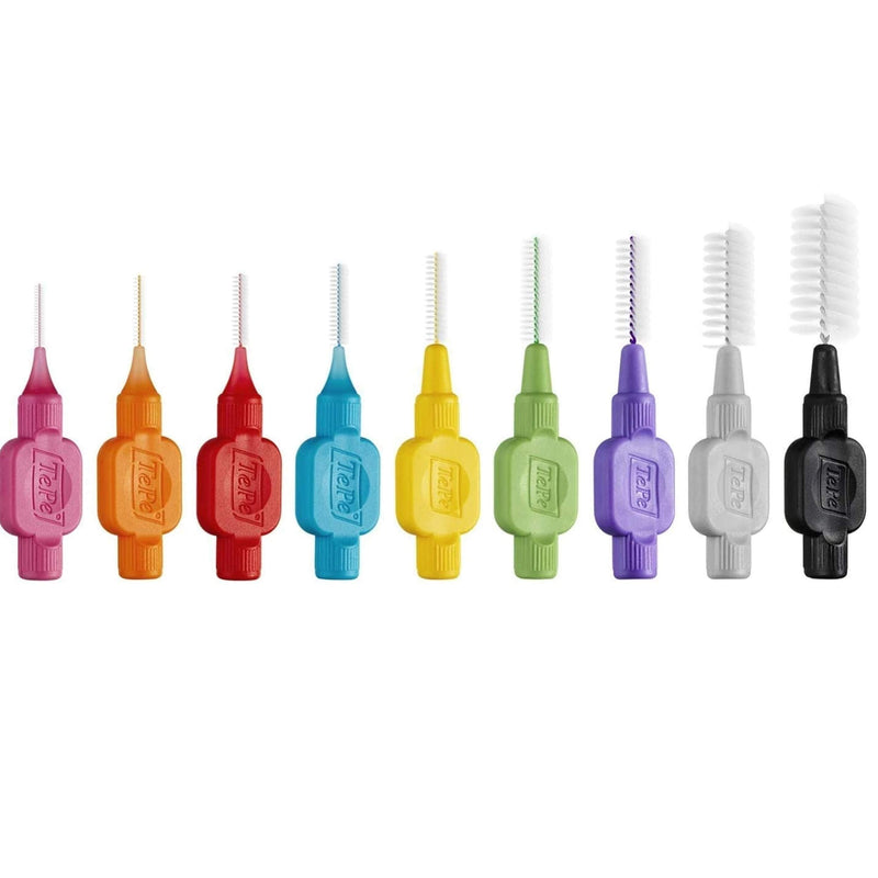 Green TePe Interdental Brushes 0.8 mm - 5 Packets of 8 (40 Brushes) by Tepe - BeesActive Australia