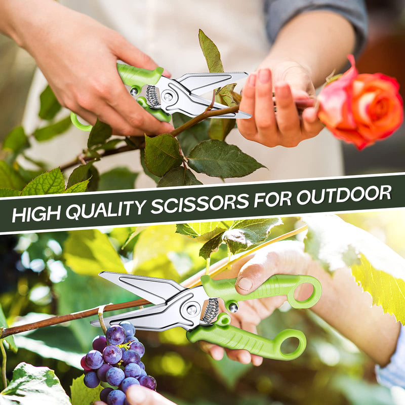 JASON Green Kitchen Scissors for Heavy Duty Work Spring Loaded Poultry Shears Dishwasher Safe Meat Shears Stainless Steel Cooking Scissors for Chicken Thanksgiving Christmas Day - BeesActive Australia
