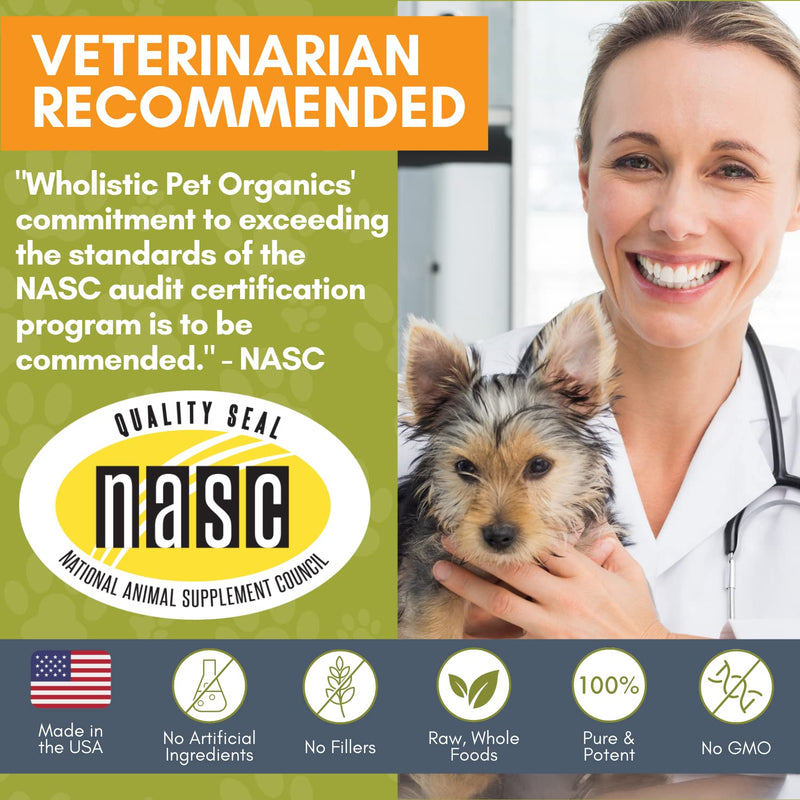 Wholistic Pet Organics WholeCran Intense: Cranberry for Dogs UTI, Urinary Tract Support, Bladder Control and Kidney Health - Organic Dog Cranberry Powder with Vitamin C and Antioxidants - 2 Oz - BeesActive Australia