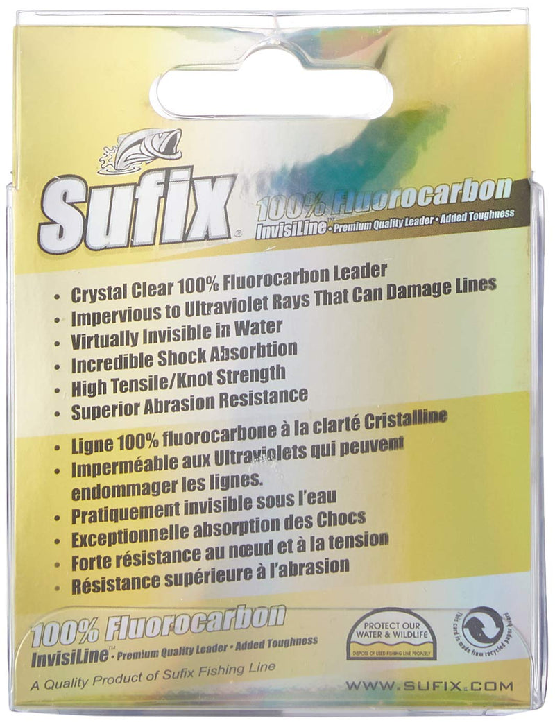 Sufix Invisiline 100% Flouro Leader 33 Yds Multi One Size - BeesActive Australia