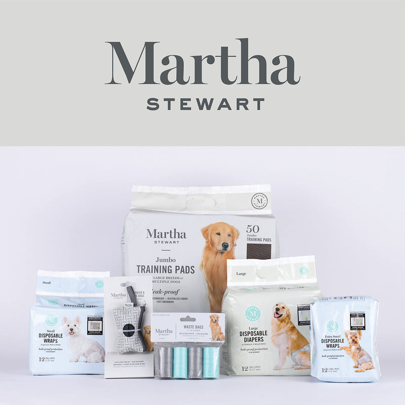 MARTHA STEWART for Pets Female Dog Diapers - Disposable Female Dog Diapers, Various Sizes - 12 Count Disposable Dog Diapers, Leakproof and Absorbent Female Dog Diapers for All Sized Dogs Small - BeesActive Australia