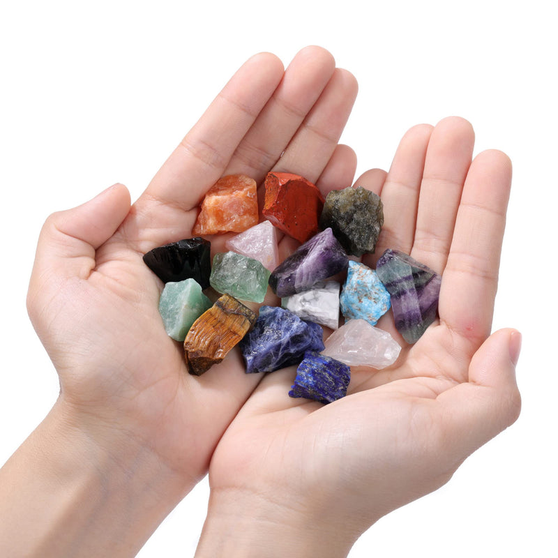 JSDDE Mineral Rock Variety Rough Raw Crystals Gemstone Meteorite Fragment Healing Energy Crystal Stone Box Gifts - BeesActive Australia