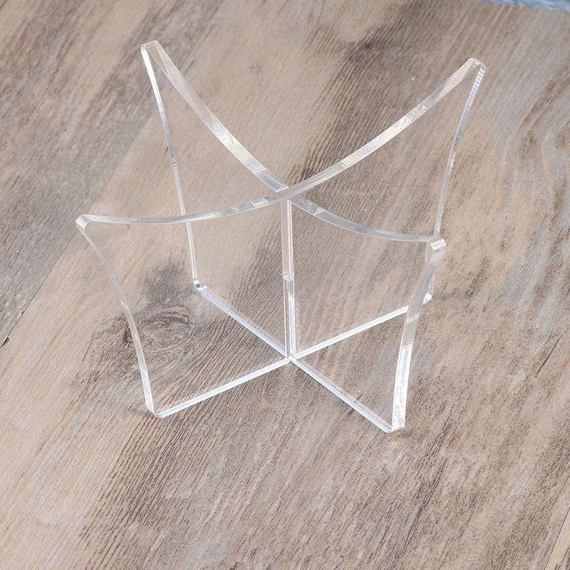 Football Display Stand,Acrylic Basketball Stand Rugby Ball Stand Clear Football Holder Sport Ball Display Case for Home School 12 * 12 * 6.4CM - BeesActive Australia