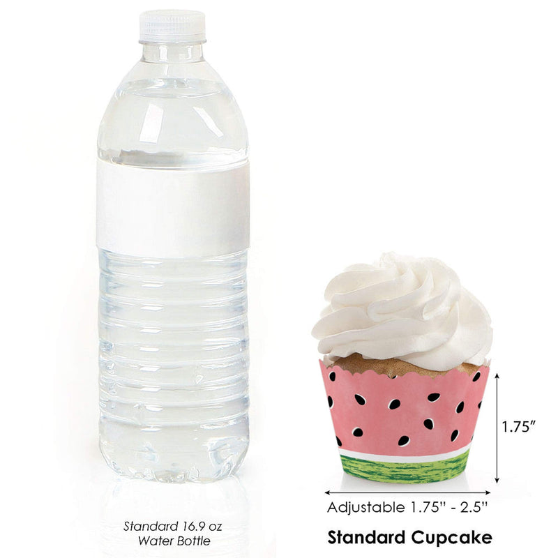 Big Dot of Happiness Sweet Watermelon - Fruit Party Decorations - Party Cupcake Wrappers - Set of 12 - BeesActive Australia