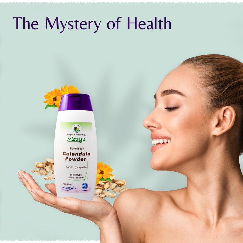 Mistry's Calendula Powder 150g - Natural Plant Based Powder for Wounds and Skin Irritation - Additive Free, Vegan - BeesActive Australia