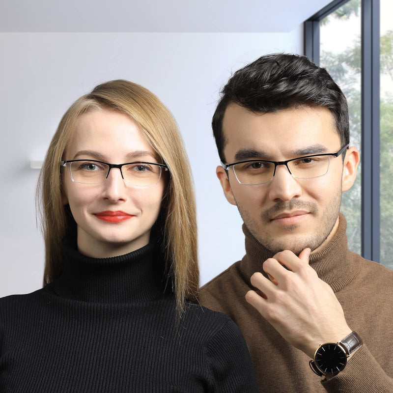 TERAISE Value Anti-Blue Light Reading Glasses,Lightweight Comfortable Reader Glasses for Men and Women,Sturdy Computer Reading Glasses Blue Light Blocking Included Eyeglasses Case 4pack-black 2.5 x - BeesActive Australia