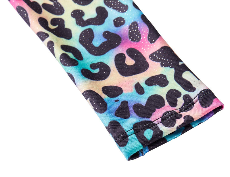 DOMUSGO Toddler Leotard Gymnastics Long Sleeve, Sparkly Tumbling Dance Leotards for Baby Girls Kids Teens 2-14 Years Leopard Long Sleeve 2-3T - BeesActive Australia
