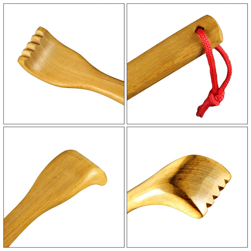 VEGCOO Wooden Back Scratchers, Manual Back Massager�Long Back Scratcher for Body Relaxation Relieving Discomforts Itching (1 PCS) 1 Pcs - BeesActive Australia