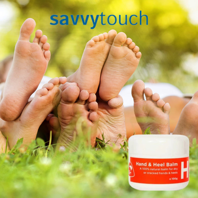 100ml Hand Heel and Foot Cream Balm for Dry Cracked Skin Treatment & Repair: 100% Natural Ingredients for Protection & Healing - BeesActive Australia