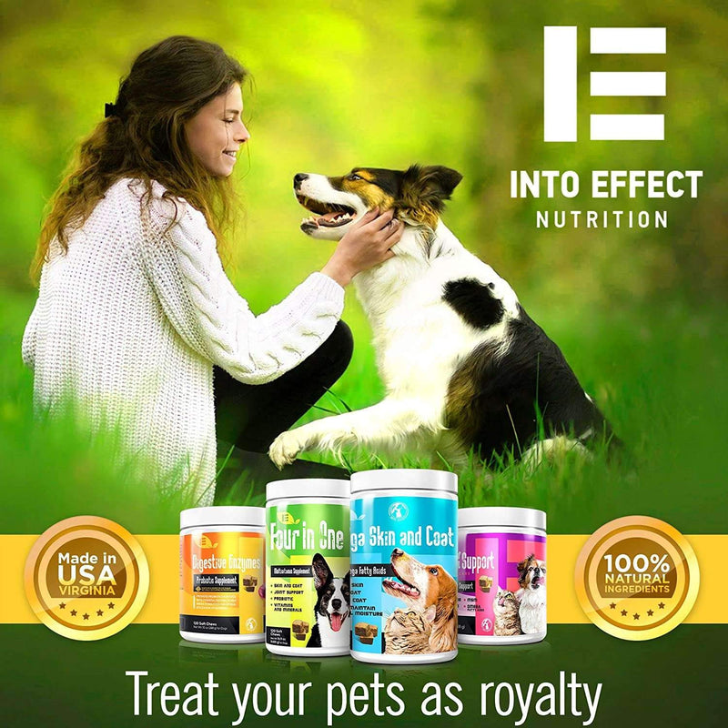 IE 4 in 1 Dog Multivitamins | Joint Support, Immune Health, Skin and Heart Health | Hip Joint Support, Skin Coat, Heart Health, Gut & Immune | 90 Soft Chews - BeesActive Australia