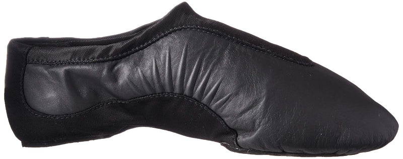 [AUSTRALIA] - Bloch Dance Girls Pulse Leather and Neoprene Split Sole Jazz Shoe 1.5 Little Kid Black 