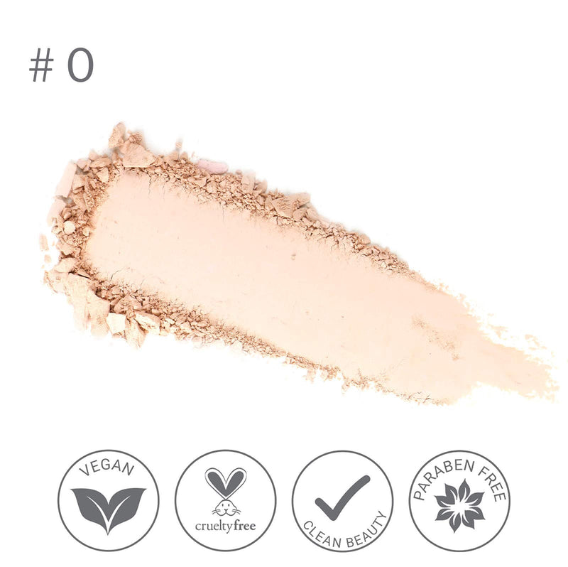 True + Luscious Velvet Matte Oil-Control Face Powder Compact - Vegan, Cruelty Free, Paraben Free. Multi-use Powder Foundation - 0.35 oz (Shade 0: Very Fair w/ Neutral to Pink Undertones) Shade 0: Very Fair w/ Neutral to Pink Undertones - BeesActive Australia