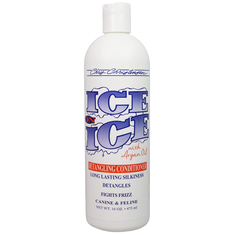 Chris Christensen Ice on Ice Shampoo & Conditioner 16 oz Bundle, Ice on Ice Detangling Shampoo + Detangling Conditioner + Dentangling/Finishing Spray, Groom Like a Professional, Made in USA - BeesActive Australia