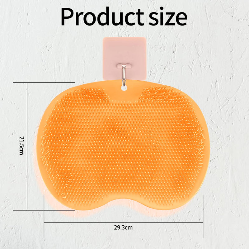 2 Pcs Foot Scrubber Cleaner Massager, Shower Foot Massager Cleaner Mat, Bath Feet & Toe Cleaner Massager Brush Pad with Non-Slip Suction Cups Massaging Bristles for Exfoliation Acupressure - BeesActive Australia