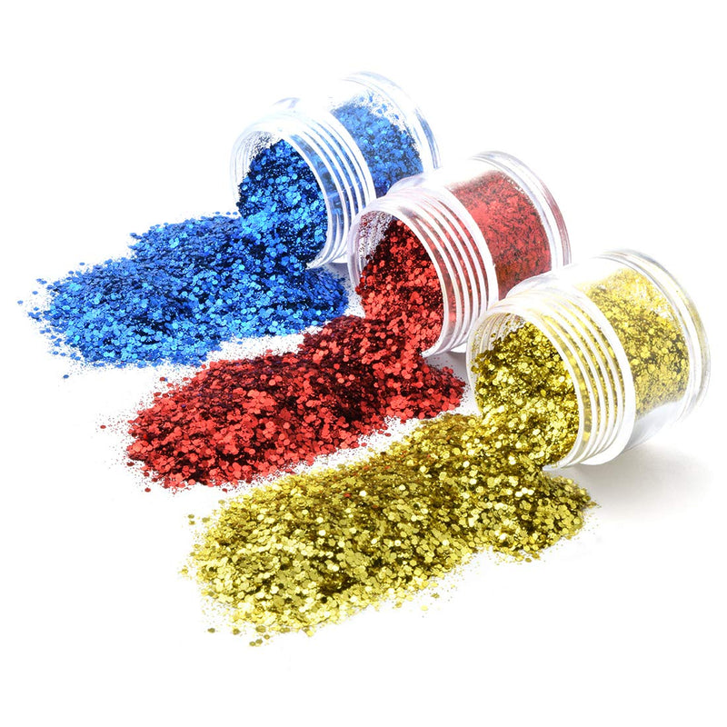 6 Box/Set Sparkle Christmas Celebration Fine Dipping Powder Colors Collection, Red, Golden, Green, Blue, (125-126-131-132-133-146-10g/box) - BeesActive Australia