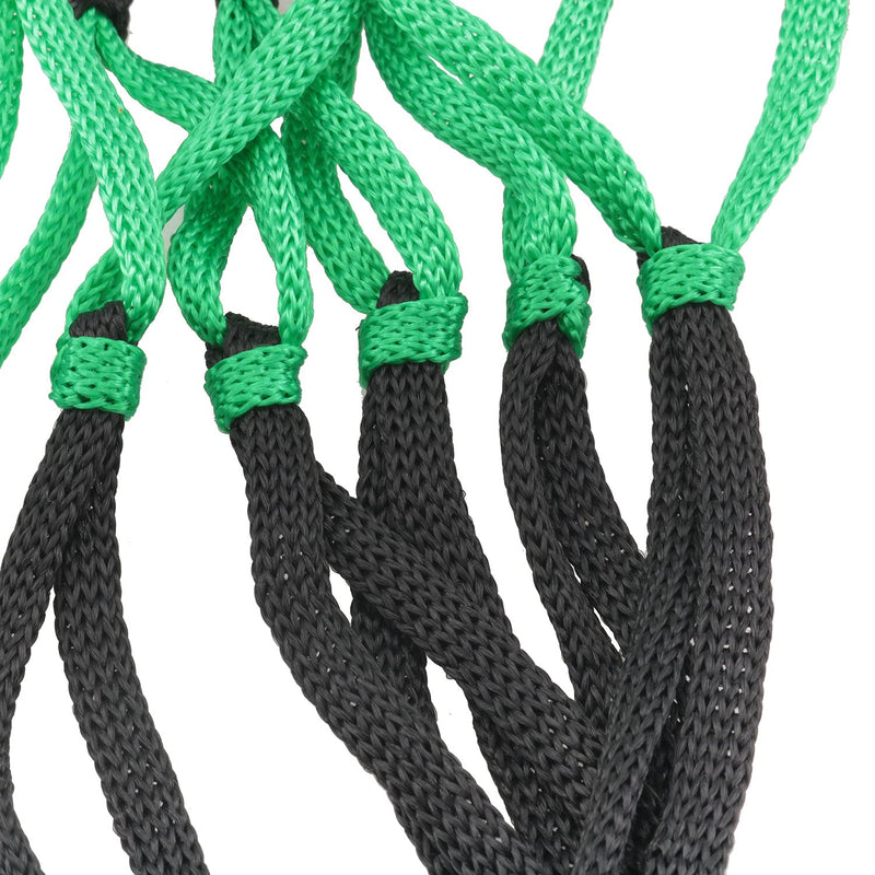 SJZBIN Net Bag 2PCS Black Green Nylon Single Ball Mesh Bag Carrier for Volleyball Basketball Football Soccer - BeesActive Australia